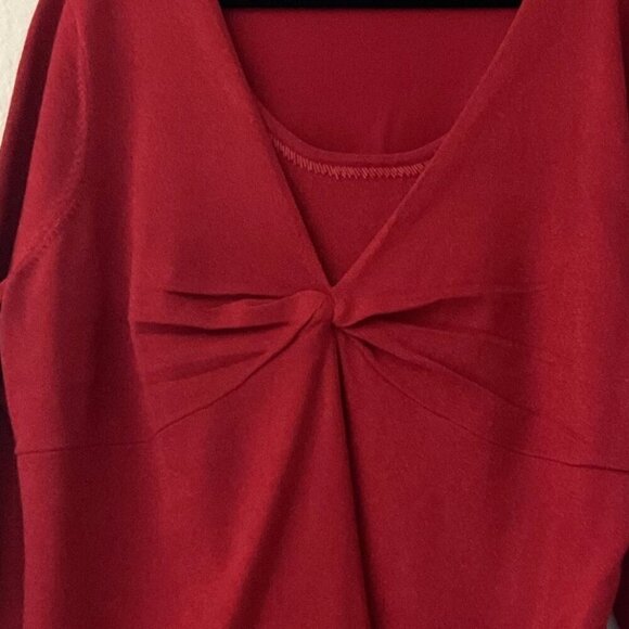 VINTAGE  RED SHIMMER TOP PLUS LIKE NEW - Picture 8 of 13